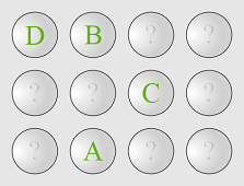 Jeu de pions solitaire