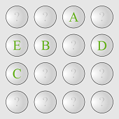 Jeu de pions solitaire