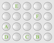 Jeu de pions solitaire