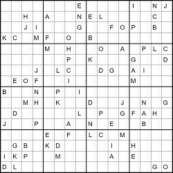 Sudoku 16 x 16